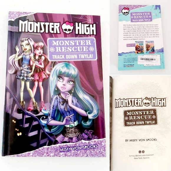 Monster High Rescue "Track Down TWYLA" Misty Von spooks hardcover (New) - Picture 3 of 6